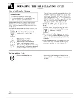 Preview for 20 page of GE Appliances JTP13 Use And Care Manual