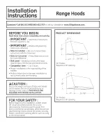 Preview for 6 page of GE Appliances JV936 Operating Instructions Manual