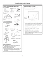 Preview for 10 page of GE Appliances JV936 Operating Instructions Manual