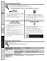 Preview for 38 page of GE Appliances Profile 29 Owners And Installation Manual