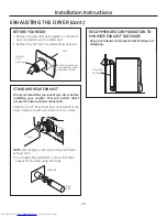 Предварительный просмотр 28 страницы GE Appliances Profile PFDS450 Owner'S Manual & Installation Instructions