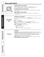 Preview for 8 page of GE Appliances Profile WASE4220 Owner'S Manual