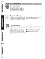 Preview for 10 page of GE Appliances Profile WASE4220 Owner'S Manual