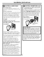 Предварительный просмотр 41 страницы GE Appliances RGB790 Owners And Installation Manual