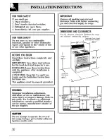 Предварительный просмотр 30 страницы GE Appliances XL44 JGBP24 Use & Care Manual And Installation Instructions