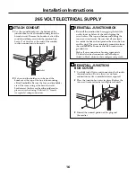 Preview for 16 page of GE Appliances Zoneline 2800 Owner'S Manual And Installation Instructions