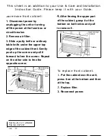 Preview for 13 page of GE APV04 Use And Care & Installation Manual