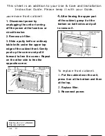 Preview for 14 page of GE APV04 Use And Care & Installation Manual