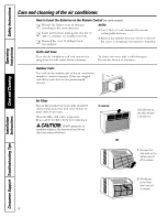 Preview for 8 page of GE ARH06 Owner'S Manual & Installation Instructions