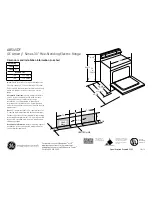 GE Artistry ABS45DFBS Dimensions And Installation Information предпросмотр