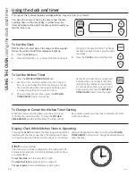 Preview for 12 page of GE Artistry AGBS45DEFBS Owner'S Manual