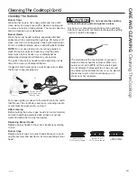 Preview for 19 page of GE Artistry AGBS45DEFBS Owner'S Manual