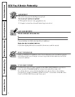 Предварительный просмотр 2 страницы GE AS05 Series Owner'S Manual & Installation Instructions