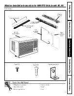 Предварительный просмотр 11 страницы GE AS05 Series Owner'S Manual & Installation Instructions