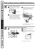 Предварительный просмотр 14 страницы GE AS05 Series Owner'S Manual & Installation Instructions