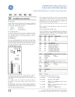 GE AS610RF Installation Instructions Manual preview