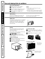 Предварительный просмотр 8 страницы GE ASF05 Owner'S Manual And Installation Instructions