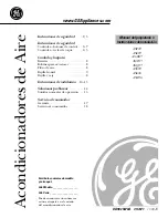 Предварительный просмотр 19 страницы GE ASF05 Owner'S Manual And Installation Instructions