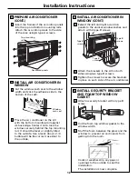 Preview for 12 page of GE ASH06 Owner'S Manual And Installation Instructions