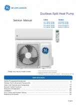 Preview for 1 page of GE ASH109CRAWA Service Manual