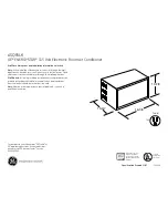 Preview for 1 page of GE ASQ05LK Dimensions And Installation Information