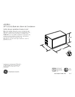 Предварительный просмотр 1 страницы GE ASQ05LL Dimensions And Installation Information