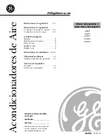 Preview for 19 page of GE ASR05 Owner'S Manual And Installation Instructions