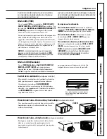 Preview for 23 page of GE ASR05 Owner'S Manual And Installation Instructions