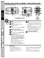 Предварительный просмотр 4 страницы GE AST05LK Owner'S Manual And Installation Instructions