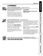Preview for 3 page of GE ASTD5 and Owner'S Manual And Installation Instructions