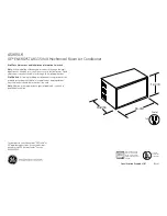 Preview for 1 page of GE ASV05LK Dimensions And Installation Information