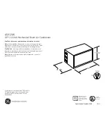 GE ASV12AK Dimensions And Installation Information предпросмотр