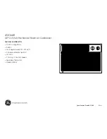 Preview for 2 page of GE ASV14AK Dimensions And Installation Information