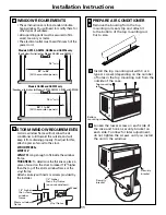 Предварительный просмотр 11 страницы GE ASW05 Owner'S Manual And Installation Instructions