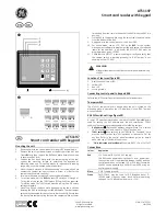 Preview for 1 page of GE ATS1197 Installation Manual