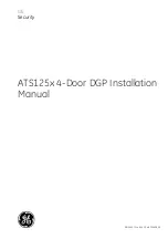 Preview for 1 page of GE ATS125 Series Installation Manual