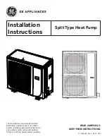 GE AUH2436ZGDA Installation Instructions Manual preview