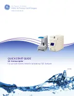 GE Autosampler Quick Start Manual preview