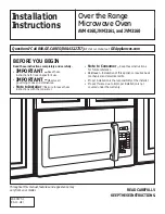 GE AVM4160DFBS Installation Instructions Manual preview