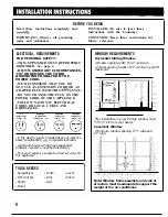 Preview for 8 page of GE AVX06 Use And Care & Installation Manual