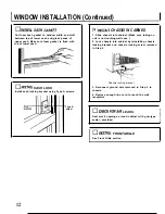 Предварительный просмотр 12 страницы GE AW18 Use And Care & Installation Manual