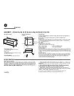 Предварительный просмотр 1 страницы GE AZ22E09D Wall Case Dimensions