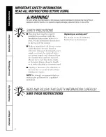 Preview for 2 page of GE AZ29E07DACM1 and Owner'S Manual And Installation Instructions