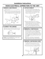 Preview for 16 page of GE AZ29E07DACM1 and Owner'S Manual And Installation Instructions