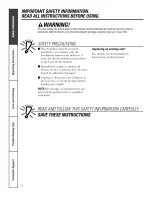 Preview for 2 page of GE AZ38H09DABM2 and Owner'S Manual And Installation Instructions