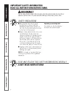 Preview for 2 page of GE AZ38H09DAD Owner'S Manual And Installation Instructions