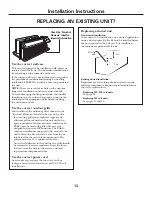 Предварительный просмотр 13 страницы GE AZ38H09DAD Owner'S Manual And Installation Instructions