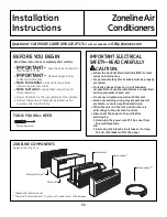 Preview for 11 page of GE AZ61H12DAB Owner'S Manual & Installation Instructions