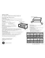 Предварительный просмотр 1 страницы GE AZ61H12DAD Dimensions And Installation Information