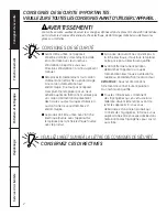 Preview for 30 page of GE AZ75E09DAC Owner'S Manual And Installation Instructions